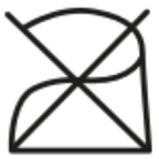 No planchar ni utilizar ningún tratamiento al vapor.