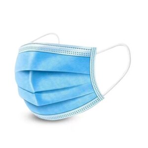 TAPABOCA DESECHABLE 3 PLIEGUES BANDAS CAUCHO