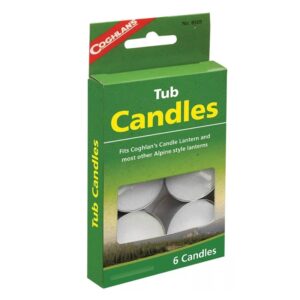 VELAS PARA LINTERNA COGHLANS TUB CANDLES Pregunta por las existencias