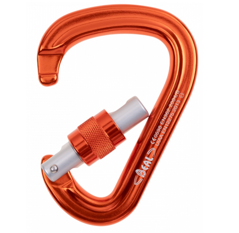 MOSQUETON BEAL SCREW NARANJA - Image 2
