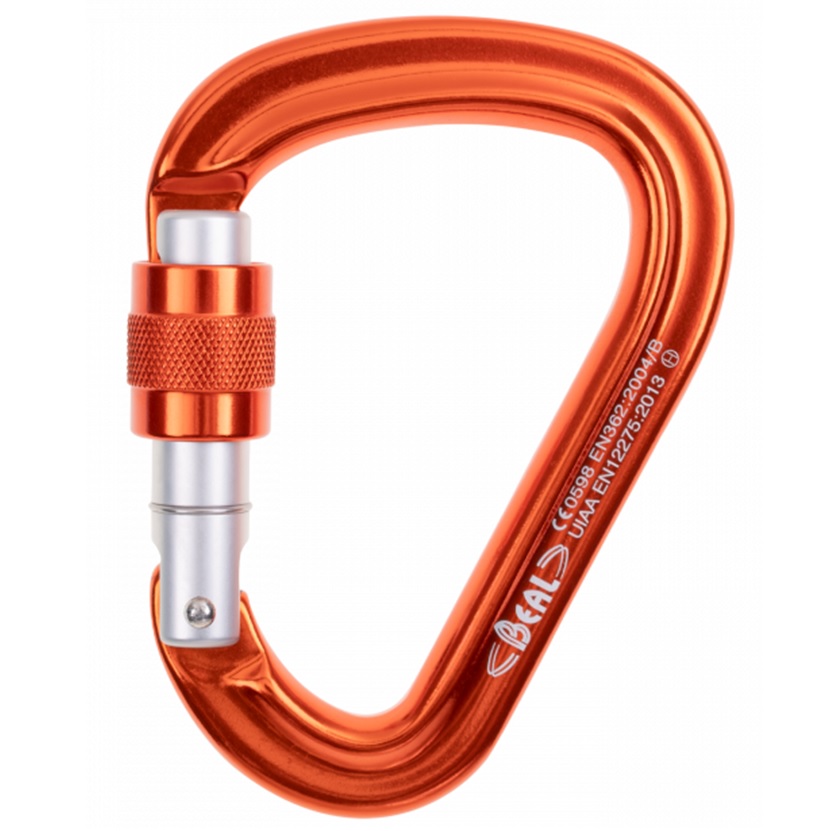 MOSQUETON BEAL SCREW NARANJA