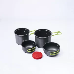 Juego utensilios cocina camping Hawapi 4 piezas