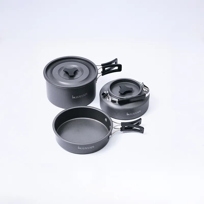 Set cocina camping Hawapi con hervidor ultraligero